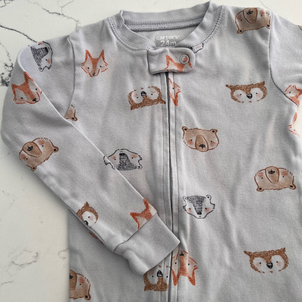 Carter’s Footed Pajamas Forest Animals